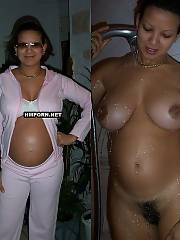 Mature and young pregnant wives posing dressed and undressed and flashing big bellies, huge natural jugs full of milk, puffy vaginas ready to borna and of course drilling hard with husbands and swinger sex partners on these mixed amateur sex pics