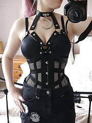Women wearing harness Homemade P76 Amateur BDSM Mature