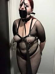 Women wearing harness Homemade P51 Amateur BDSM Mature