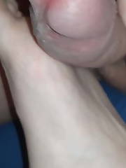 Wifes tiny little wrinkled soles Amateur Closeup MILF