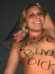 Slutty college bitch - megan likes it black and likes it in the ass.  we use her like a sloppy dirty bitch on our dorm floor