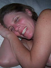 Lynnie satisfied after a great fuck... it usually doesnt take much, but sometimes shes great for more than 1 round lol