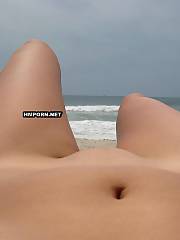 Stunning amateur girl loving vacation at the sea with her boyfriend, Take a look how she makes selfies of herself nude, and getting filmed with pussy lips spreaded wide by seducer