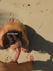 Jean is hot young amateur brunette lady and she had a good vacation a week ago, Now you can see her delicious naked amateur sex pictures on the beach with oral and vaginal sex with her bf