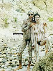 Ordinary babes having fun and taking dirty bath on the beach, Thats something new that you have never seen before, maybe