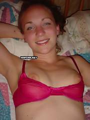 Cheerful and life liking gf stripping and having crazy sex with lover who jizzes inside her vagina - homemade porn photos