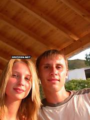 Lovely amateur couple making love, Private home made xxx photos from their family album