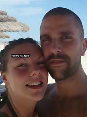 Amateur couple having fun on the beach during vacation days and fucking hard in hotel apartment every evening after sunbathing on beach, liking amateur sex in all its greatest ways
