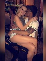 Blondie nymph with sucha cool smile has picked up a black man in the night bar and had interracial porn with him on the first date