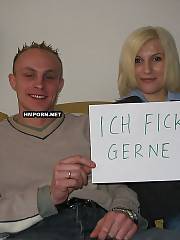 German amateur couple having porn and filming it on homemade porn, see how blond chick makes fuckin selfie of herself and her boyfriend