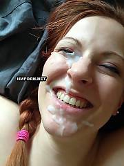 Home made sex with happy faces of amateur chicks taking big facial cum shots and mouthfuls after excellent oral jobs they gave to boyfriends
