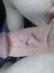 My hot butt gf sending me hot naked pics. Then i sent her a few dixk pics while in the car