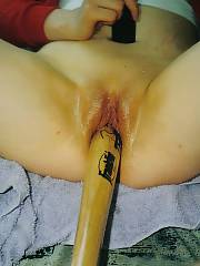 My naked ex girlfriend, she let me put a penetrating baseball bat in her couche why did i dump her?