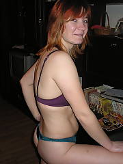 MILF in a thong moving around the house, she put on a robe at some point but penetrate that