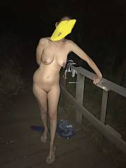 Durbanville slut posing in the park naked at night Cape Town cum slut