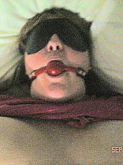 Bondage slut with 44d knockers cums using vibrator. enjoys to be ballgagged, probably because she shouts at her kids all day and knows its too much.