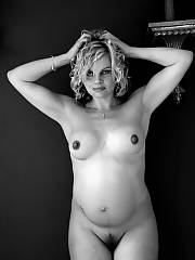 My pregnant naked wife, we did a bunch of classy shots so we can remember it years from now.