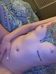 My sexy girlfriend Piercednipples Tatoos White Sexy Tight 19