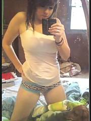 Those are selfshots of my ex-girlfriend romy. shes a little emobitch and likes to show herself