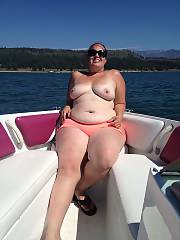 Beautiful white curvy on a boat.