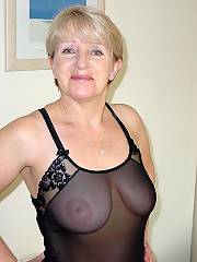Grandma flashes in public, shes got a good set of tits no sag at all
