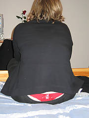 My wifey exposing off her sexy panties ive bought for her and her ideal pussy lips