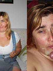 Maryelle 45 years is an elegant woman, fat and amateur pornostar, dicreet andshy at work. but in fact she is a real whore, always looking for penises and sperm for a swallow! a real cum-slut!