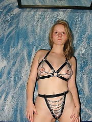 Women wearing harness Homemade P55 Amateur BDSM Mature