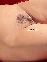 Hot Wife exposing her hairy vagina