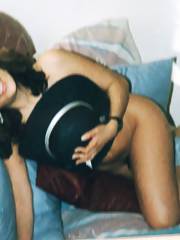 Nineteen year old mexican wife poses naked for hubby