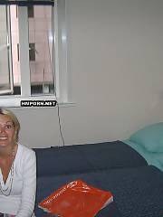 Mature blonde cougar taking panties off to show her fuckable cunt, teases lover for sex and getting banged in vagina and butthole on close-up home made xxx photos
