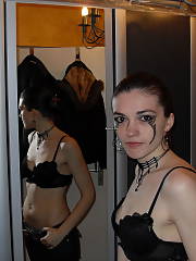 Webslut Akascha From Germany, home made Goth Photos, Age 20-25