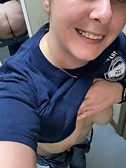 WORK photos Work Work Flash Expose Me Dispatcher Pd breasts Out Restroom porn Work