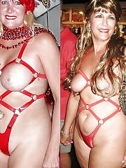 Women wearing harness Homemade P55 Amateur BDSM Mature